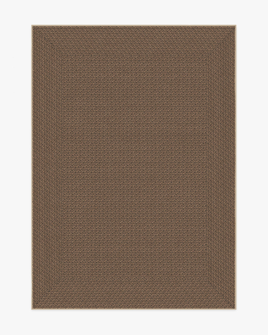 Border Braid — Halı, Kum, AREA, beyaz zemin, 5x7