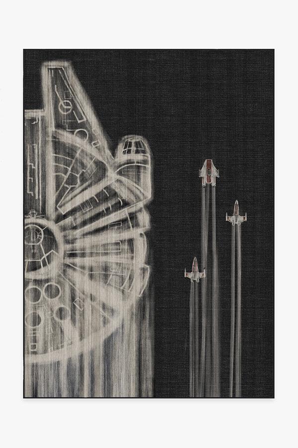 The Rebellion — Halı, Siyah Beyaz, AREA, beyaz zemin, 5x7