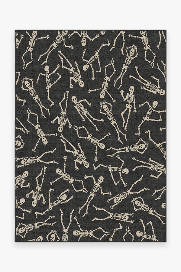 Bone Dance — Halı, Siyah, AREA, beyaz zemin, 5x7