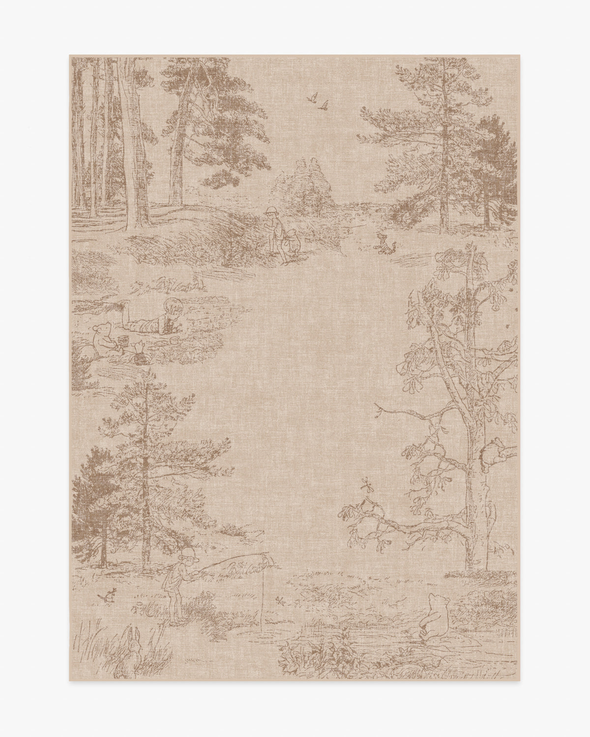 Hundred Acre — Halı, Wood Doğal, AREA, beyaz zemin, 5x7