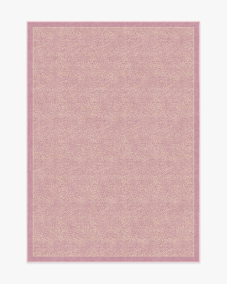 Cheeky Cheetah — Halı, Pembe, AREA, beyaz zemin, 5x7