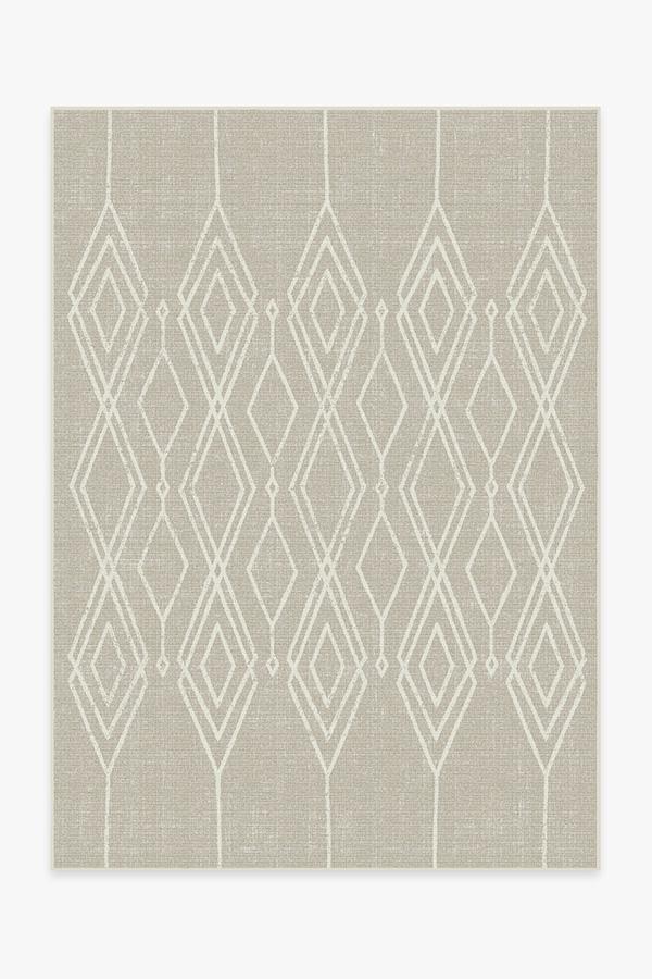 Gemma Lattice — Halı, Doğal, AREA, beyaz zemin, 5x7