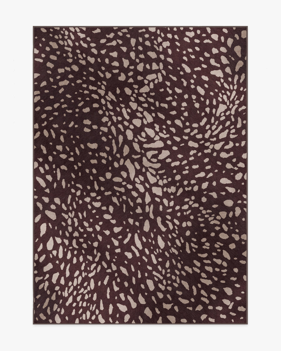 Fawn — Halı, Bordo, AREA, beyaz zemin, 5x7