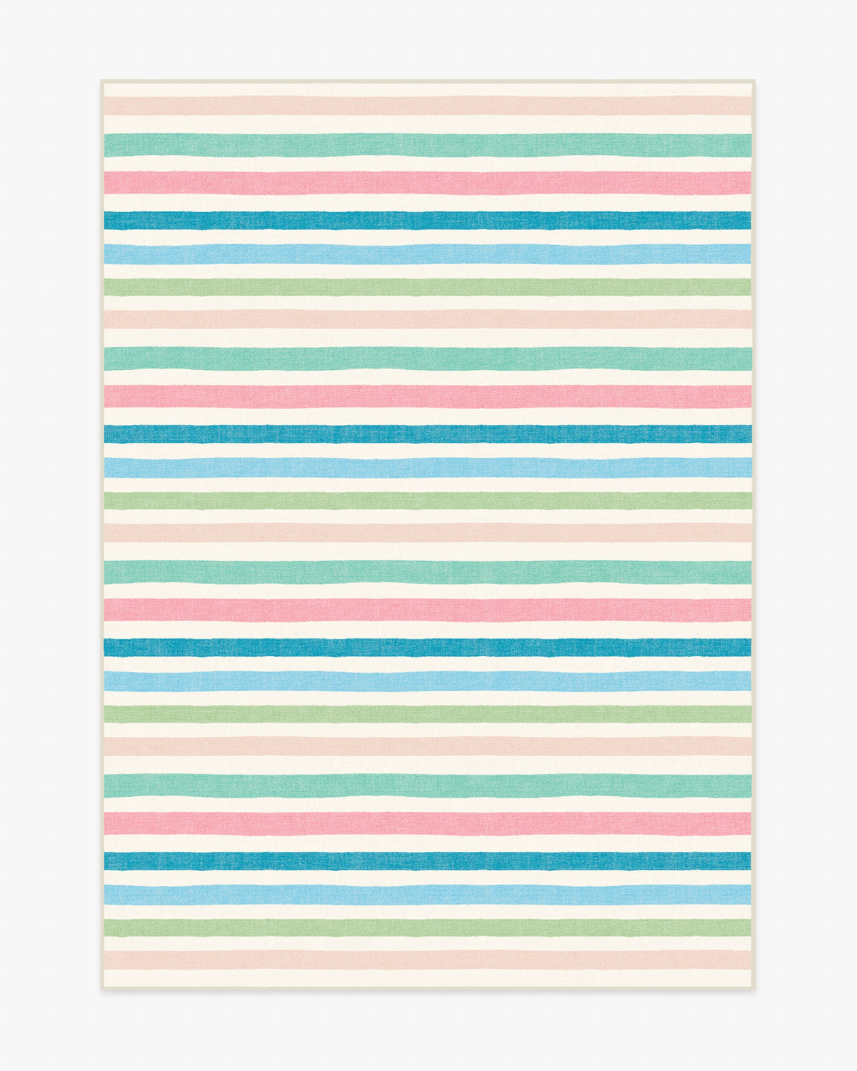 Sunbeam Stripe — Halı, Çok Renkli, AREA, beyaz zemin, 5x7