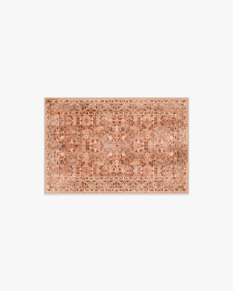 Alba — Halı, Terracotta Gül, AREA, beyaz zemin, 2x3