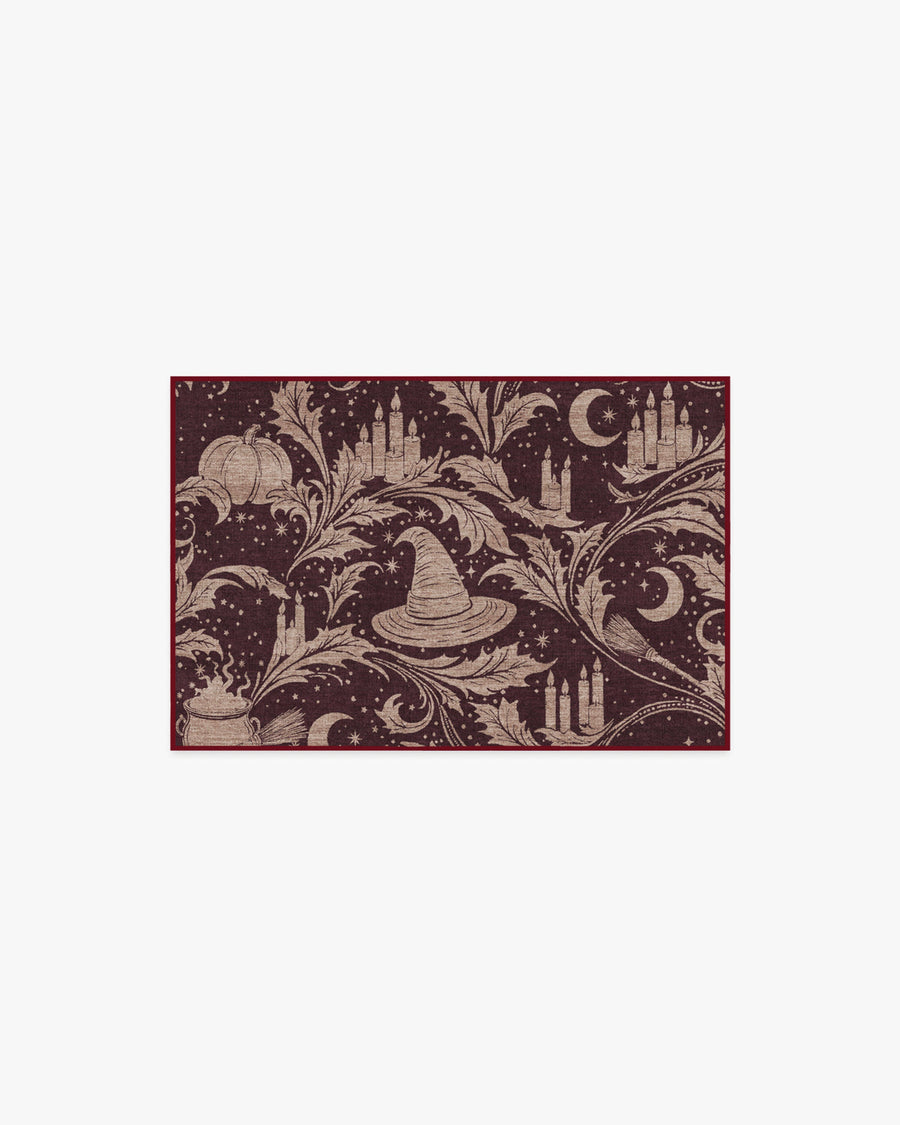Autumn Alchemy — Halı, Bordo, AREA, beyaz zemin, 2x3
