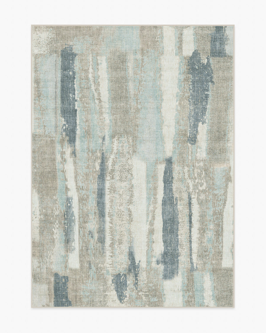 Velin — Halı, Ashen Mavi, AREA, beyaz zemin, 5x7