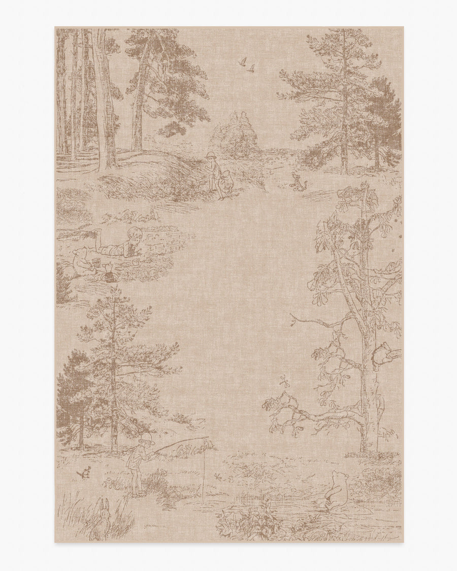 Hundred Acre — Halı, Wood Doğal, AREA, beyaz zemin, 6x9