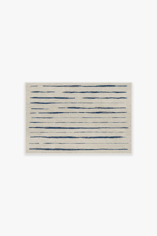 Talas Stripe — Halı, Çivit, AREA, beyaz zemin, 2x3
