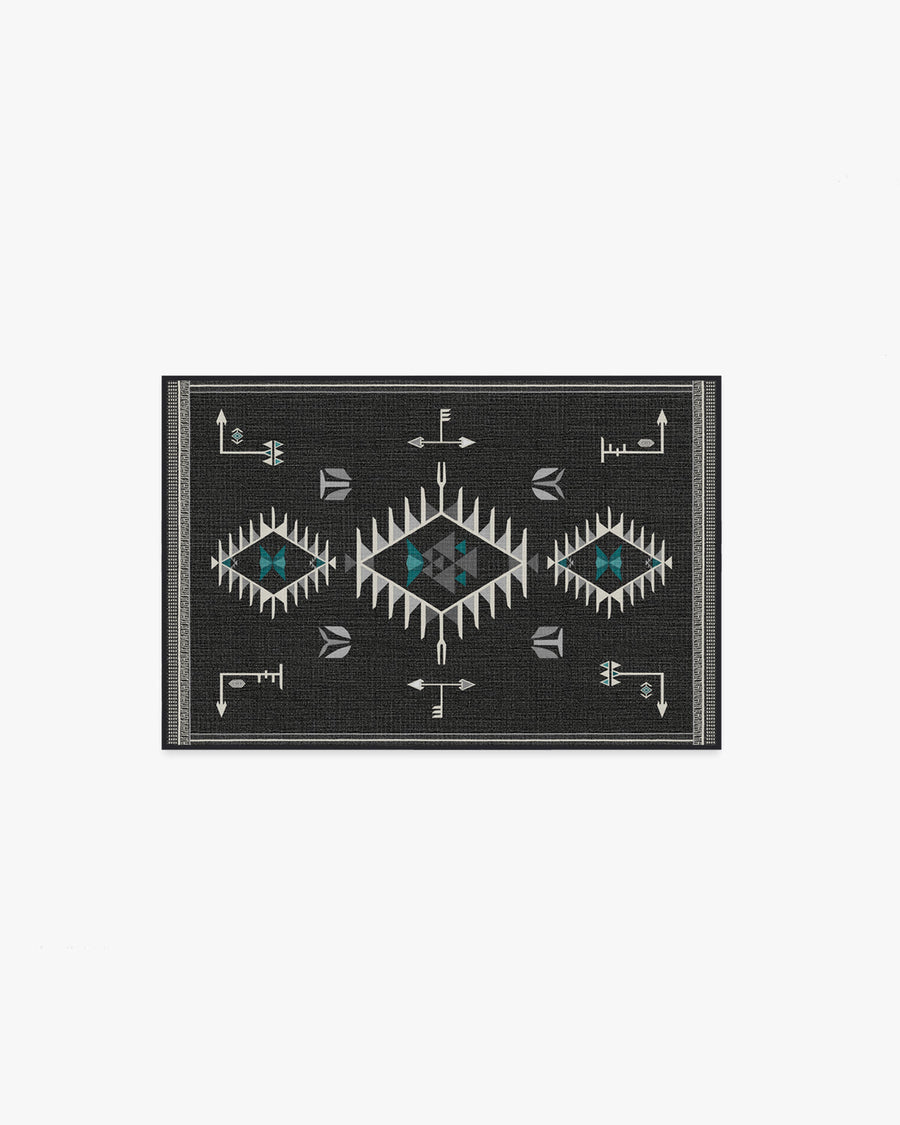 The Child — Halı, Antrasit, AREA, beyaz zemin, 2x3