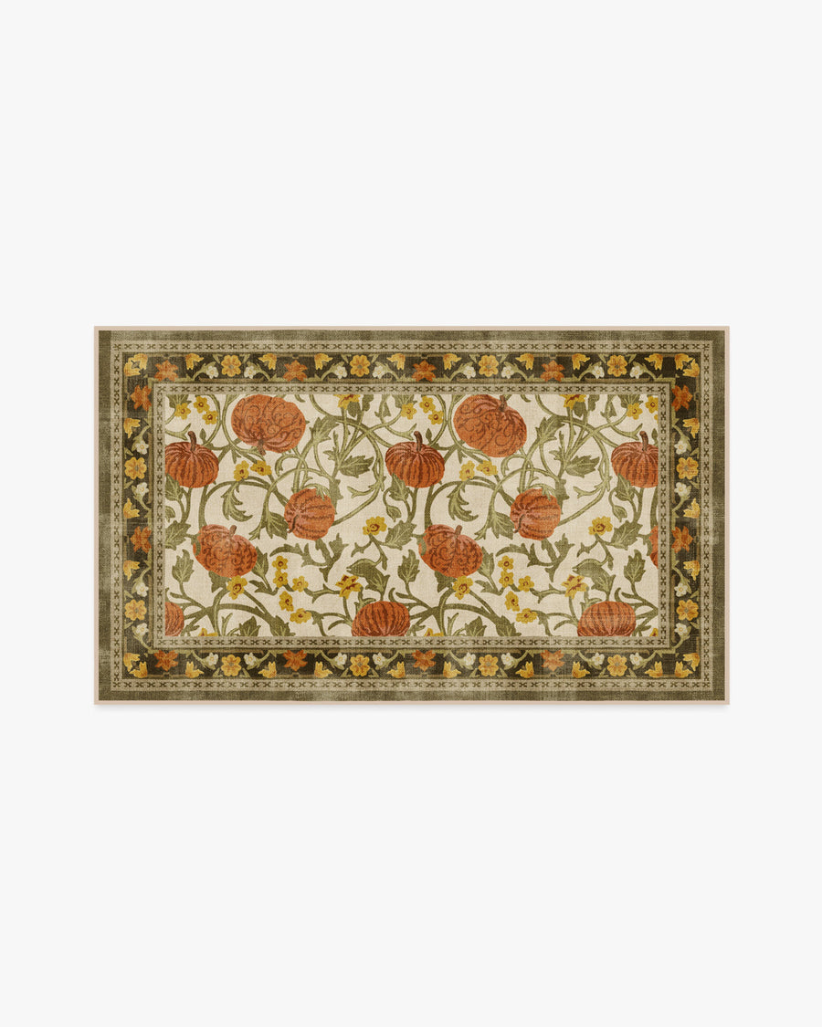 Enchanted Vines — Halı, Krem Çok Renkli, AREA, beyaz zemin, 3x5