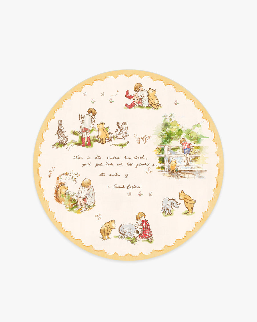 A Grand Explore — Halı, Sarı, ROUND, beyaz zemin, 6R