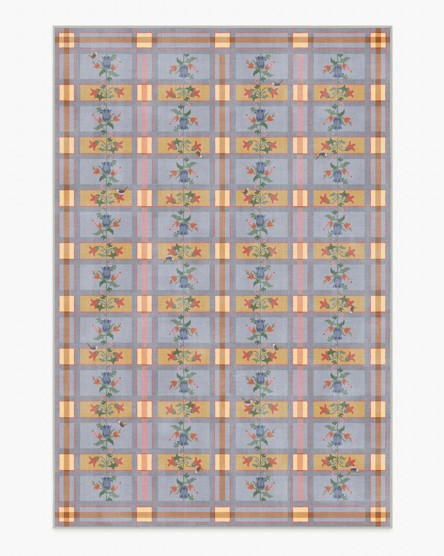 Quinnlyn — Halı, Arduvaz Mavi Çok Renkli, AREA, beyaz zemin, 6x9