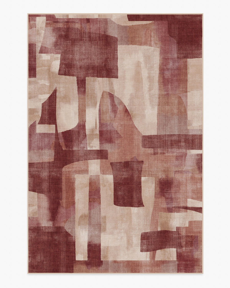 Kasbah — Halı, Kırmızı, AREA, beyaz zemin, 6x9