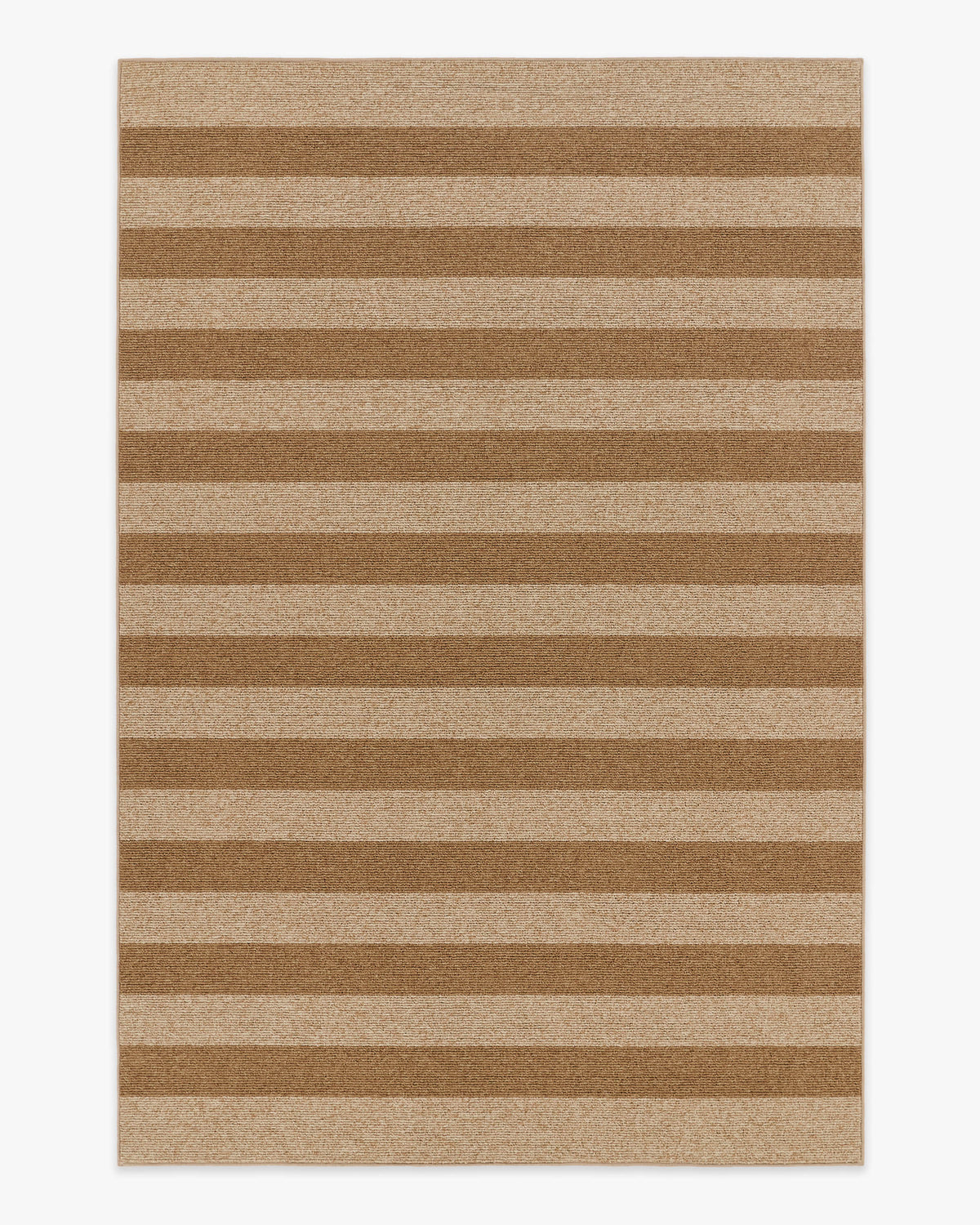 Nolan Bold Stripe Natural Dark Natural Performance Weave — Halı, Kahverengi, AREA, beyaz zemin, 6x9