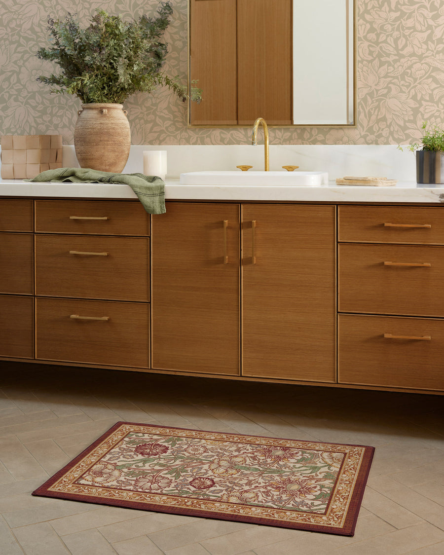 Morris And Co — Halı, Pembe Gül Bordo, AREA, yaşam alanı, 2x3