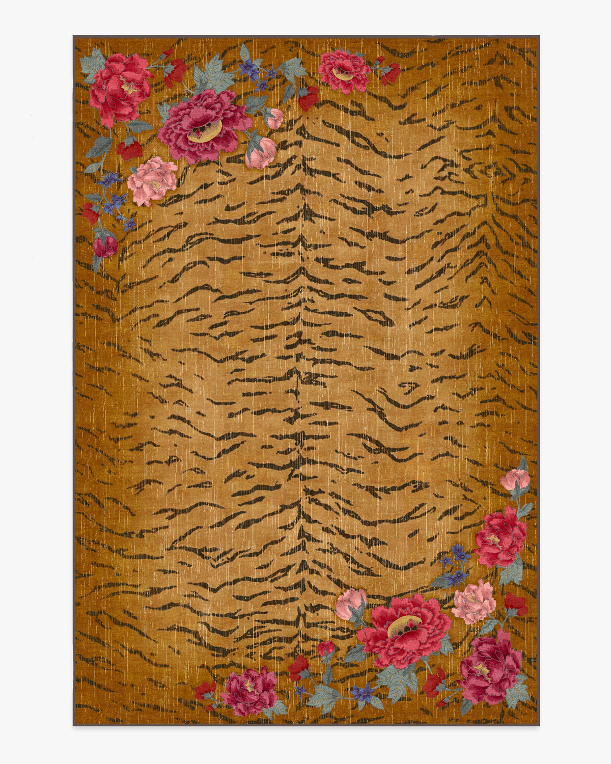 Bengal Bloom — Halı, Çok Renkli, AREA, beyaz zemin, 6x9