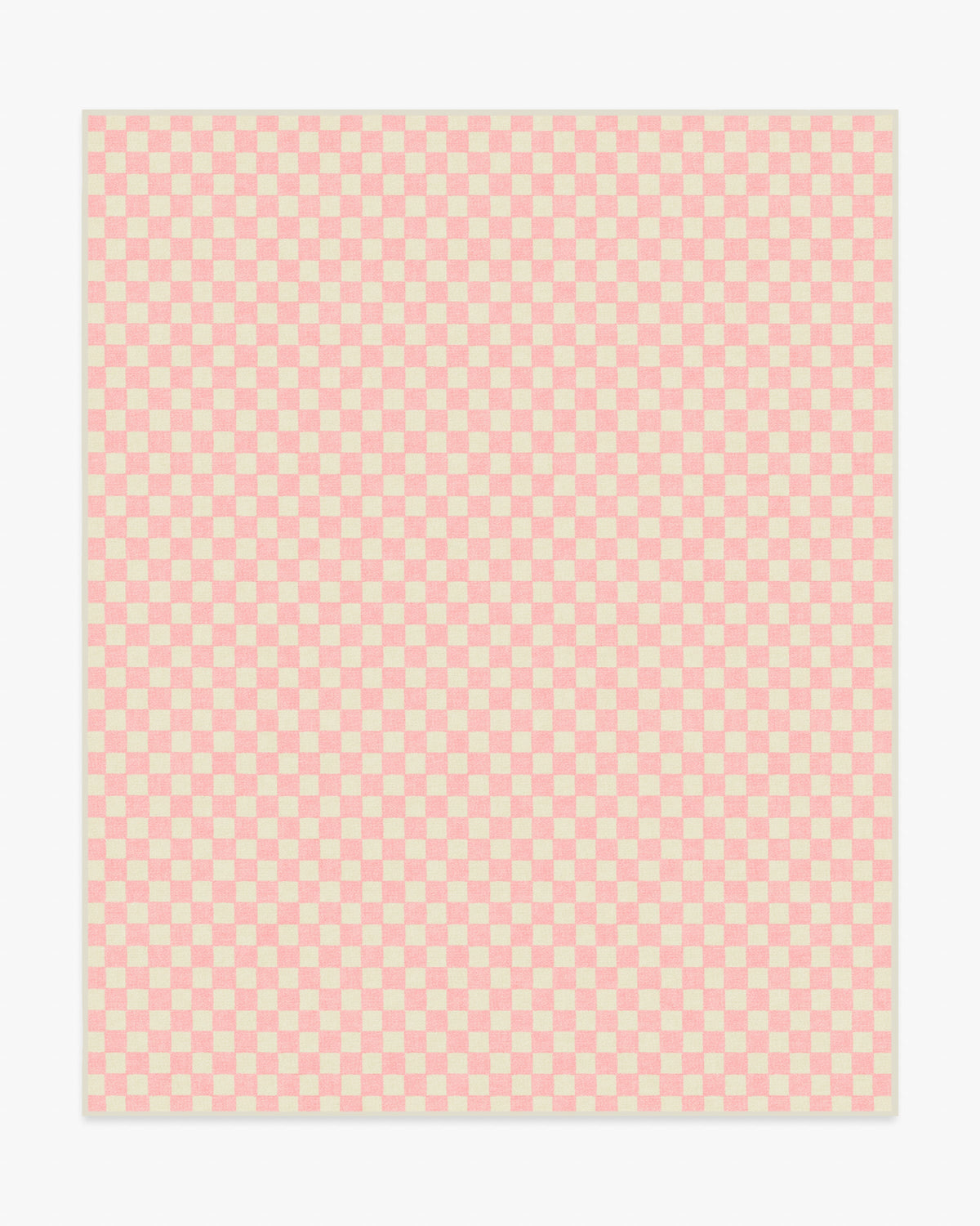 Lets Play Checkers — Halı, Pembe, AREA, beyaz zemin, 8x10