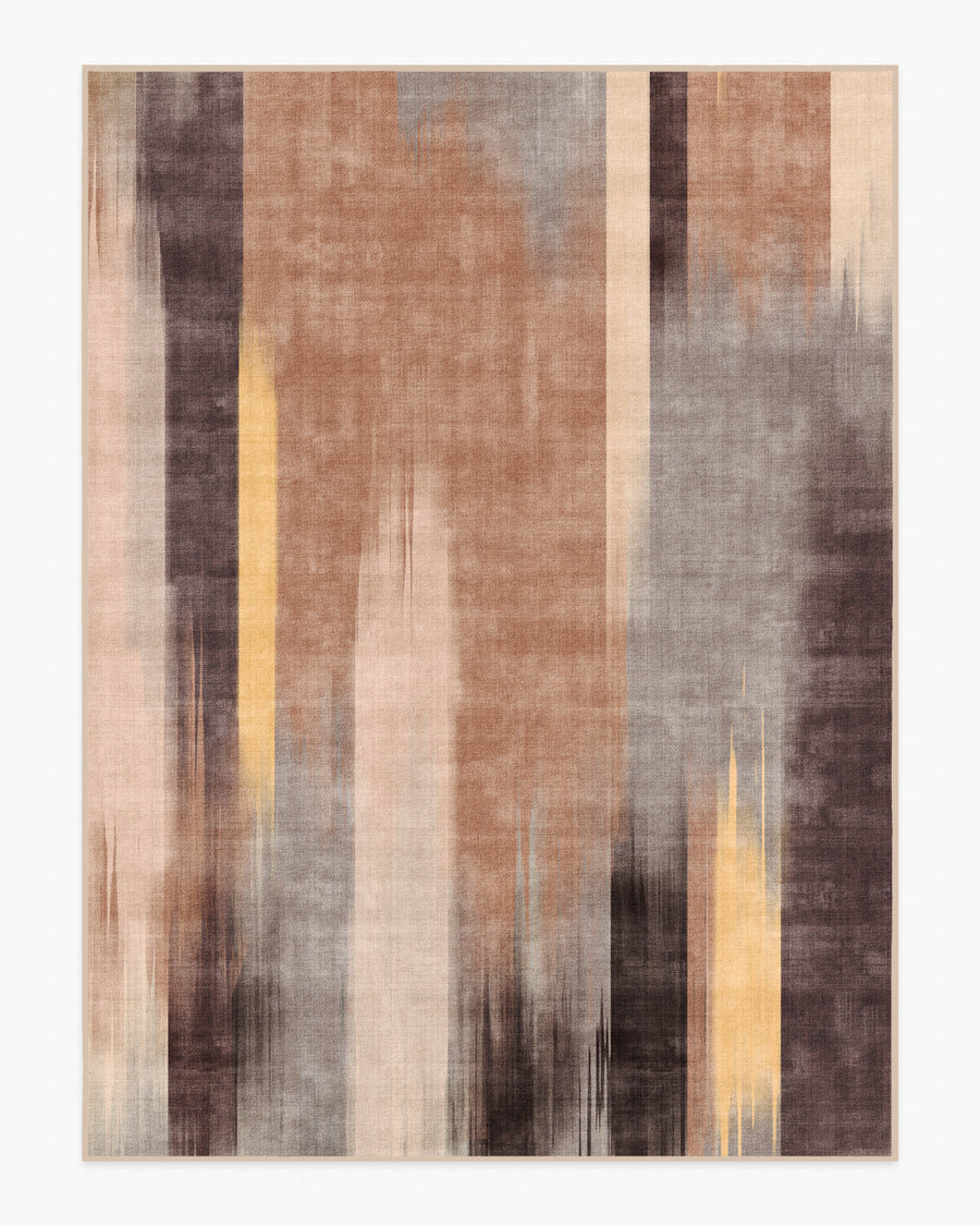 Ombre Mirage — Halı, Golden Kahverengi, AREA, beyaz zemin, 9x12