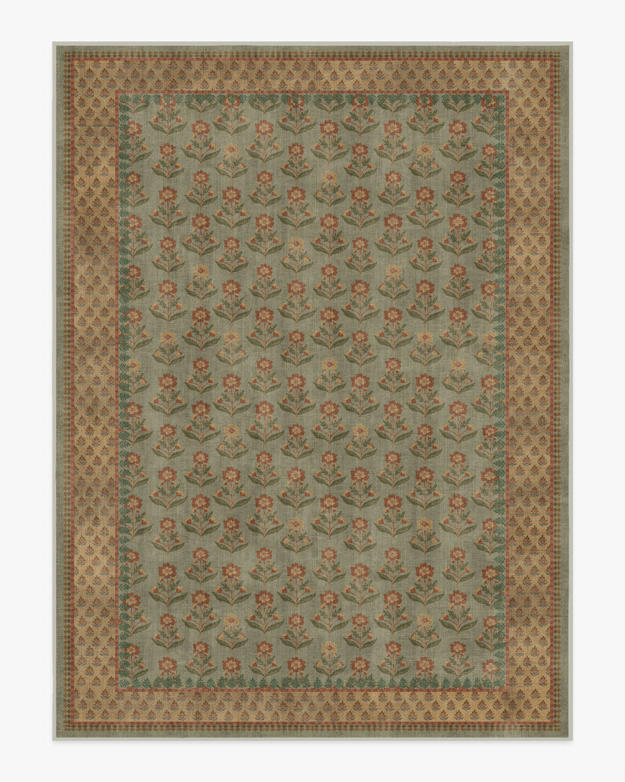 Sundara — Halı, Adaçayı Toprak Sarısı, AREA, beyaz zemin, 9x12