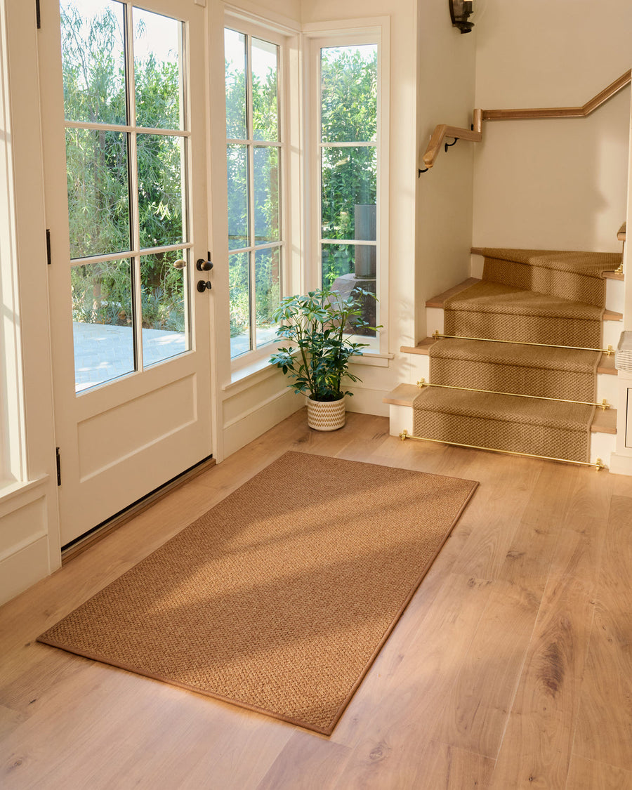 Haven Dark Natural Performance Weave — Halı, Kahverengi, AREA, yaşam alanı, 3x5