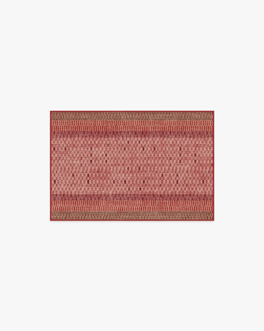 Mesa Check — Halı, Kırmızı, AREA, beyaz zemin, 2x3