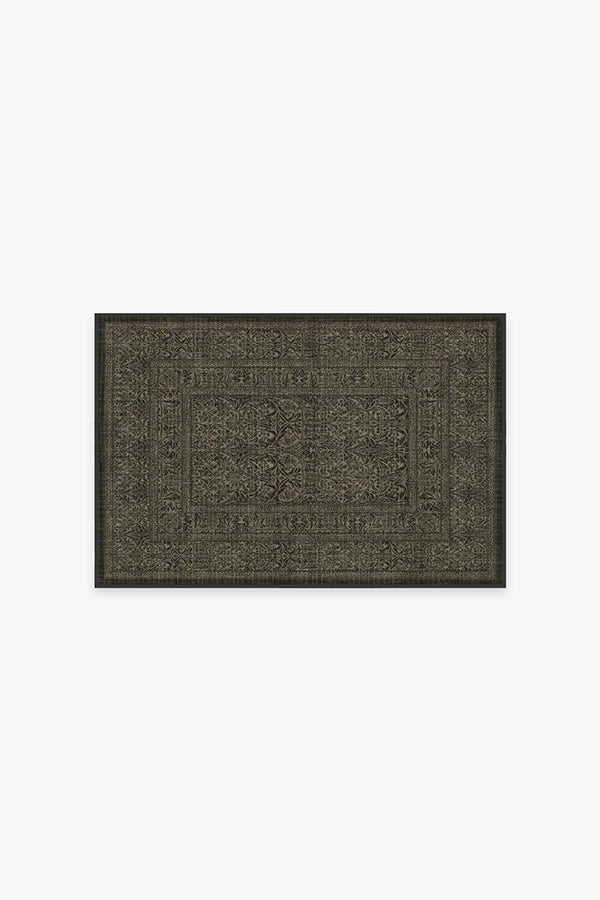 Morris And Co Bluebell — Halı, Yumuşak Siyah, AREA, beyaz zemin, 2x3
