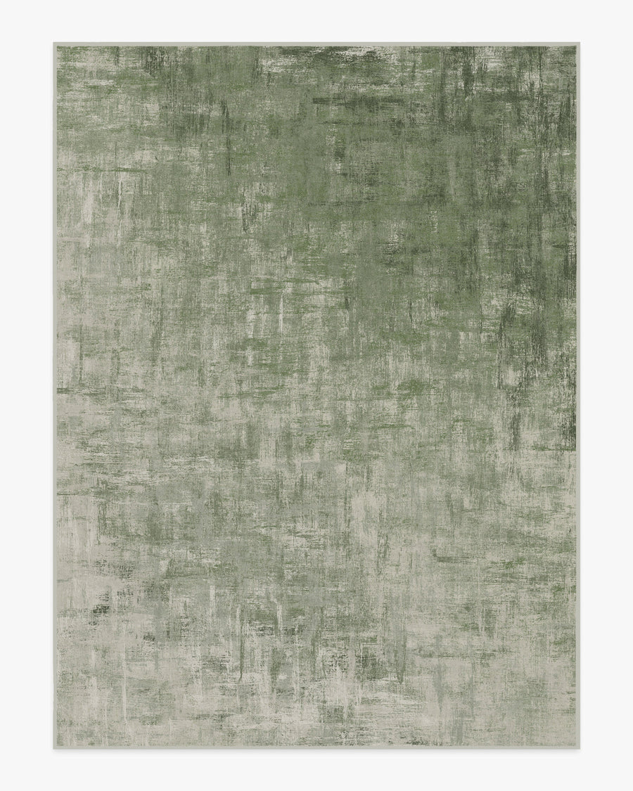 Impasto — Halı, Adaçayı Yeşili, AREA, beyaz zemin, 9x12