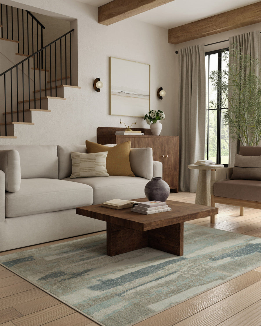 Velin — Halı, Ashen Mavi, AREA, yaşam alanı, 5x7