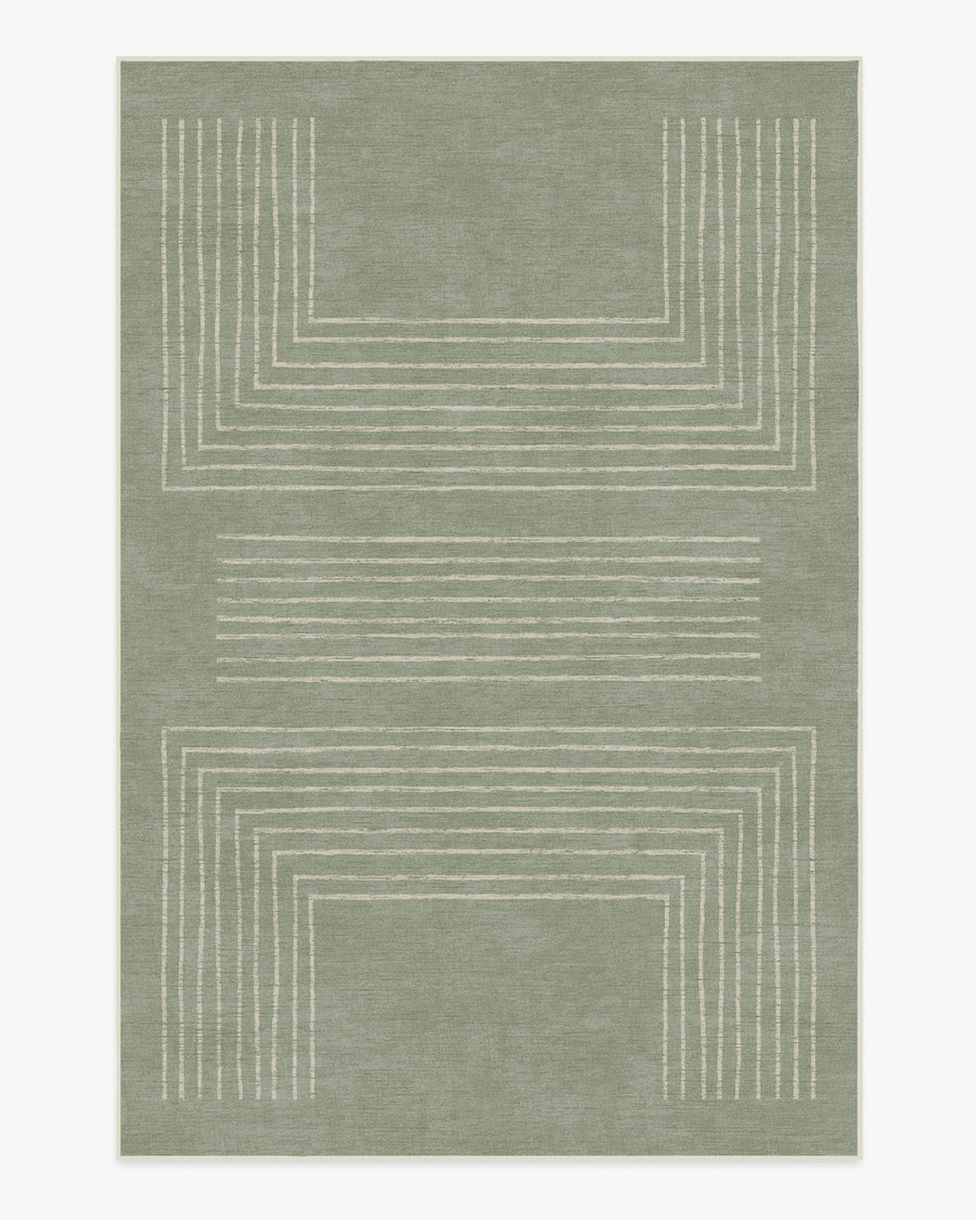 Valencia — Halı, Adaçayı Yeşili, AREA, beyaz zemin, 6x9