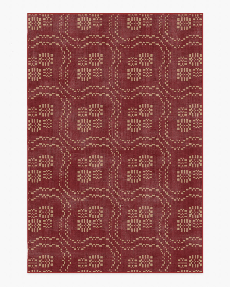 Arlen — Halı, Kehribar Kırmızı, AREA, beyaz zemin, 6x9
