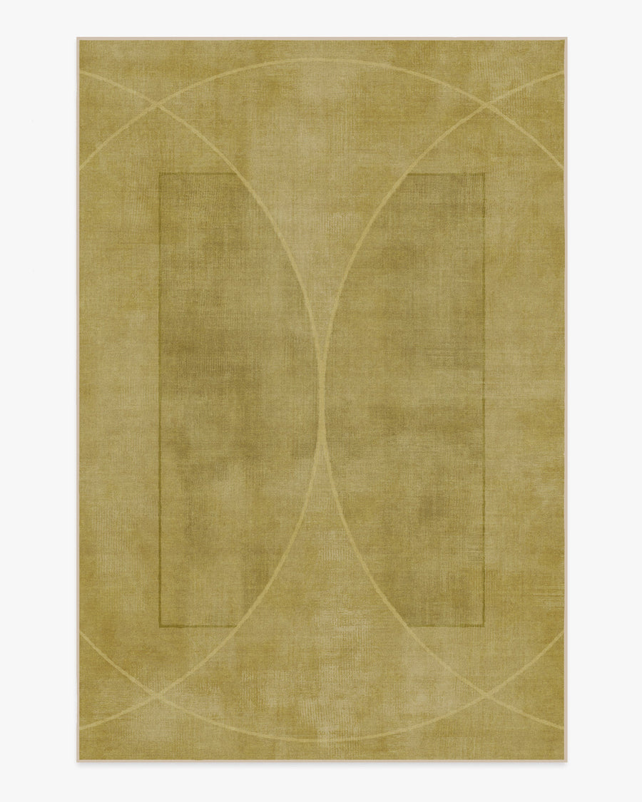 Ayla — Halı, Altın, AREA, beyaz zemin, 6x9