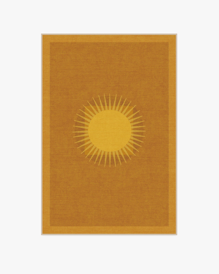 Helios — Halı, Altın, AREA, beyaz zemin, 4x6