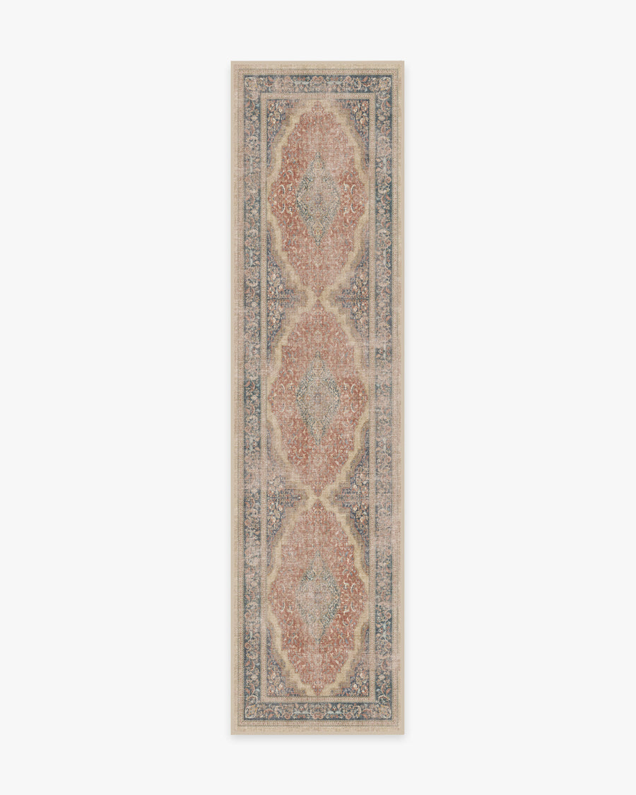 Adeline — Halı, Antique Kırmızı, RUNNER, beyaz zemin, 2x10