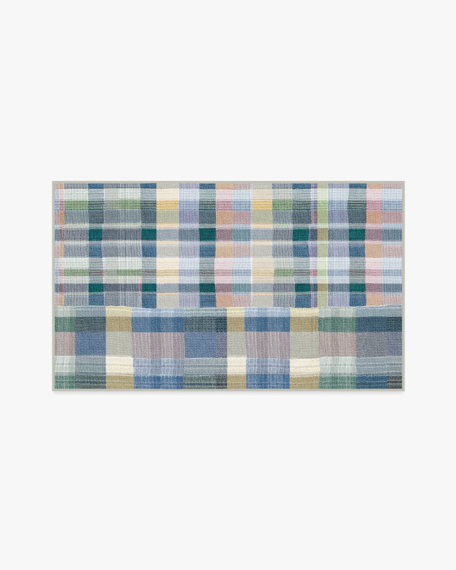 Linnea — Halı, Arduvaz Mavi Çok Renkli, AREA, beyaz zemin, 3x5