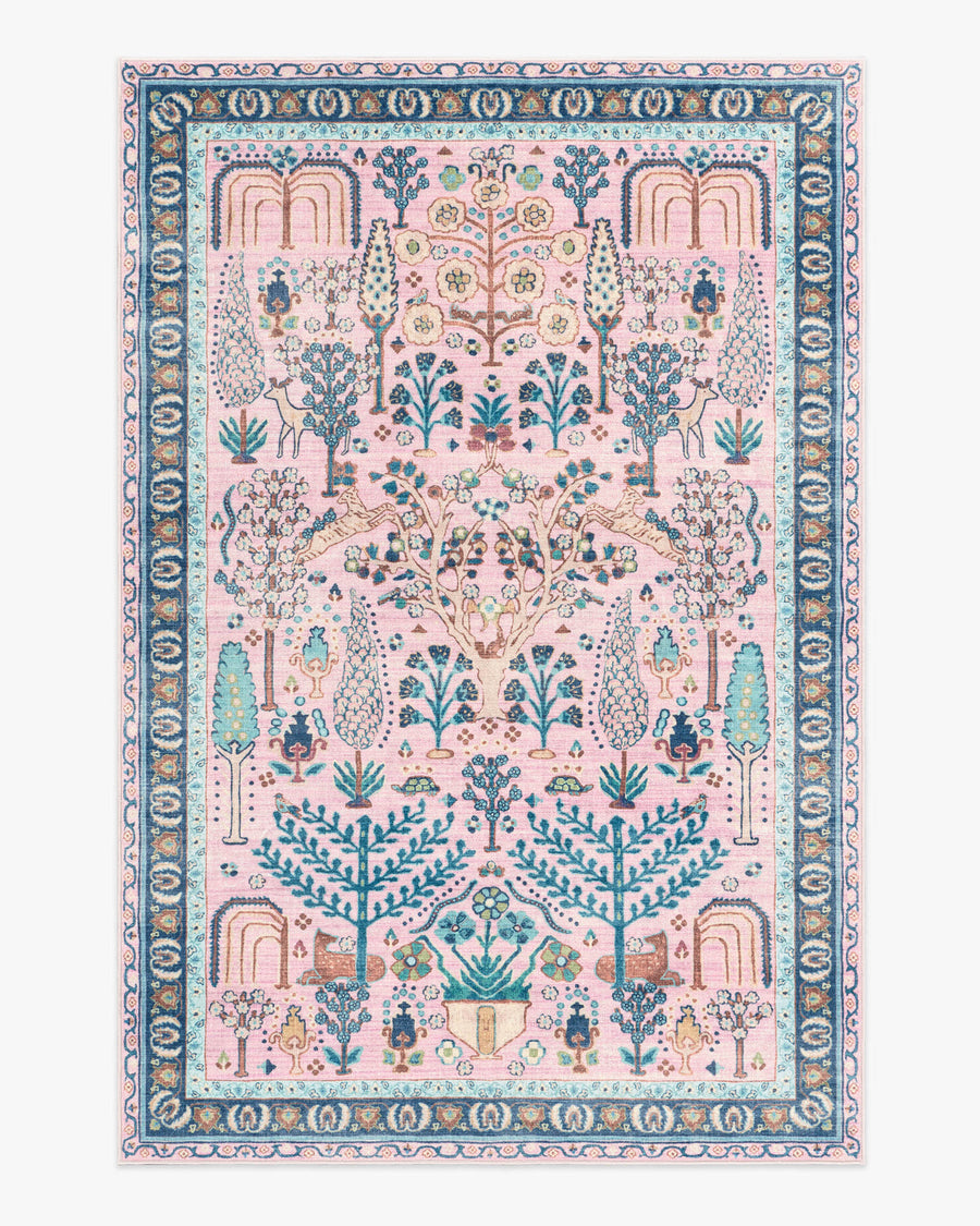 Julietta — Halı, Yumuşak Pembe, AREA, beyaz zemin, 6x9