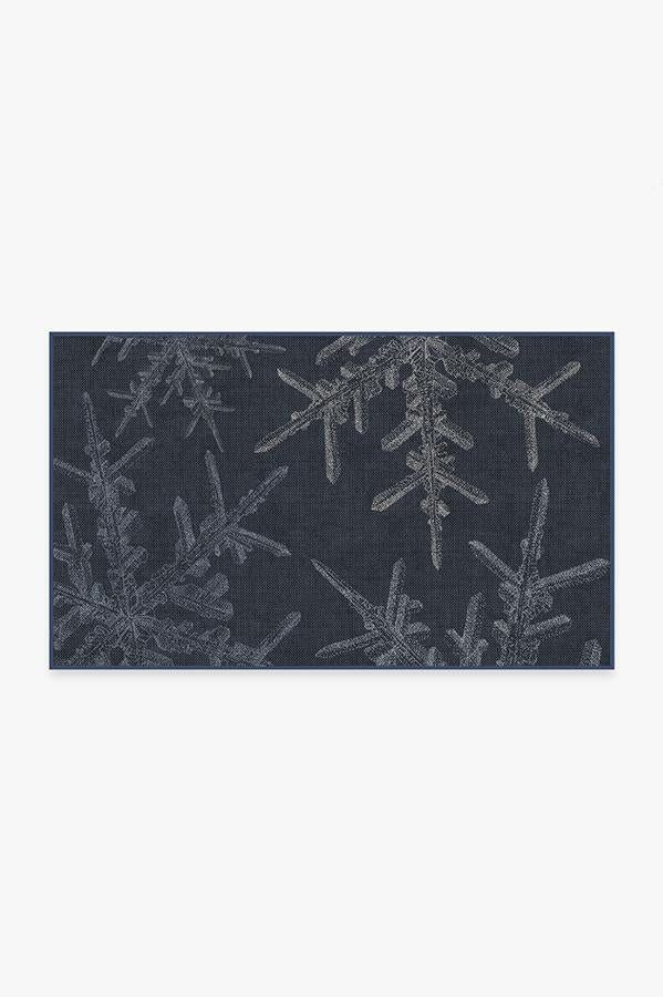 Snowflake — Halı, Lacivert, AREA, beyaz zemin, 3x5
