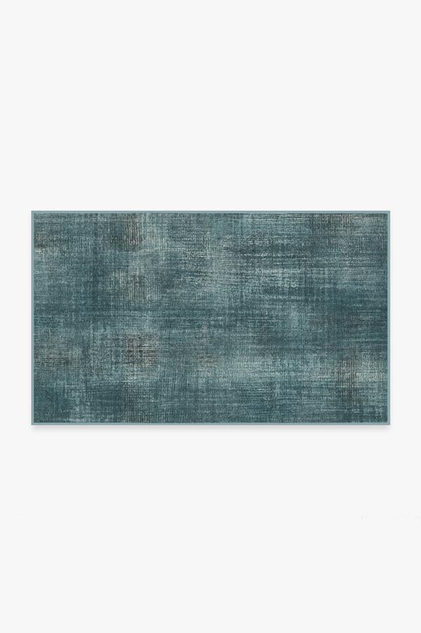 Sudaria Solid — Halı, Turkuaz Mavi, AREA, beyaz zemin, 3x5