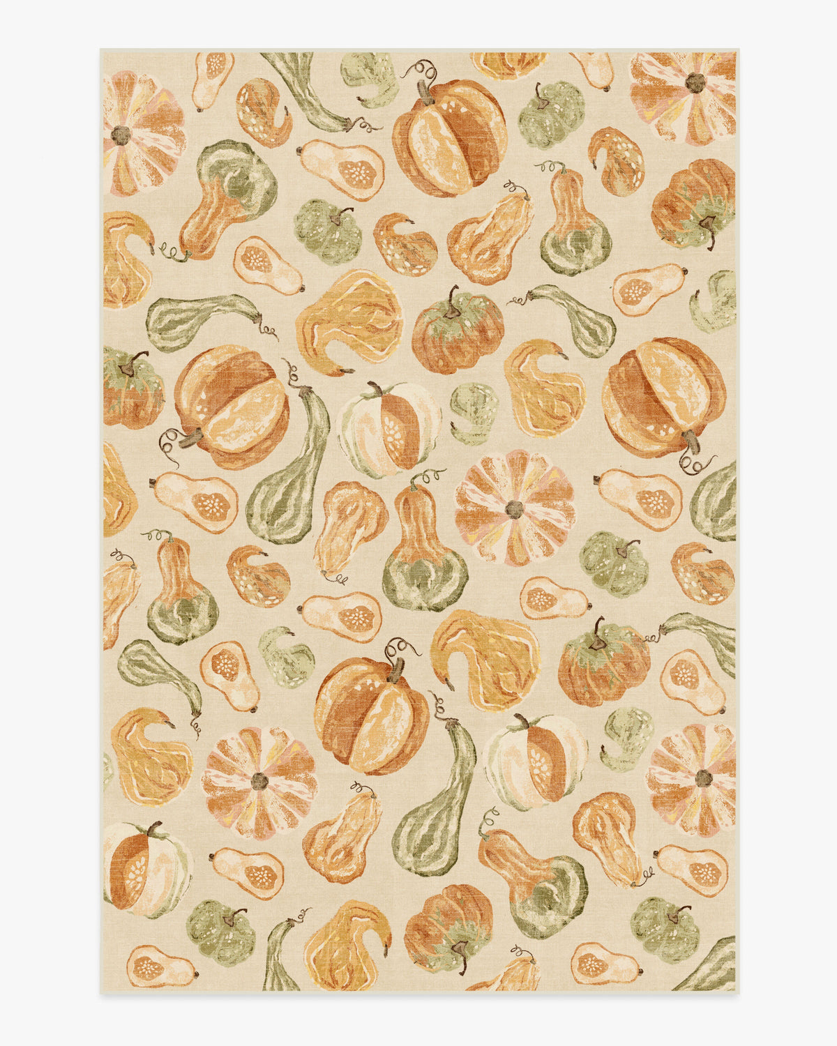 Harvest Veggies — Halı, Krem Çok Renkli, AREA, beyaz zemin, 6x9