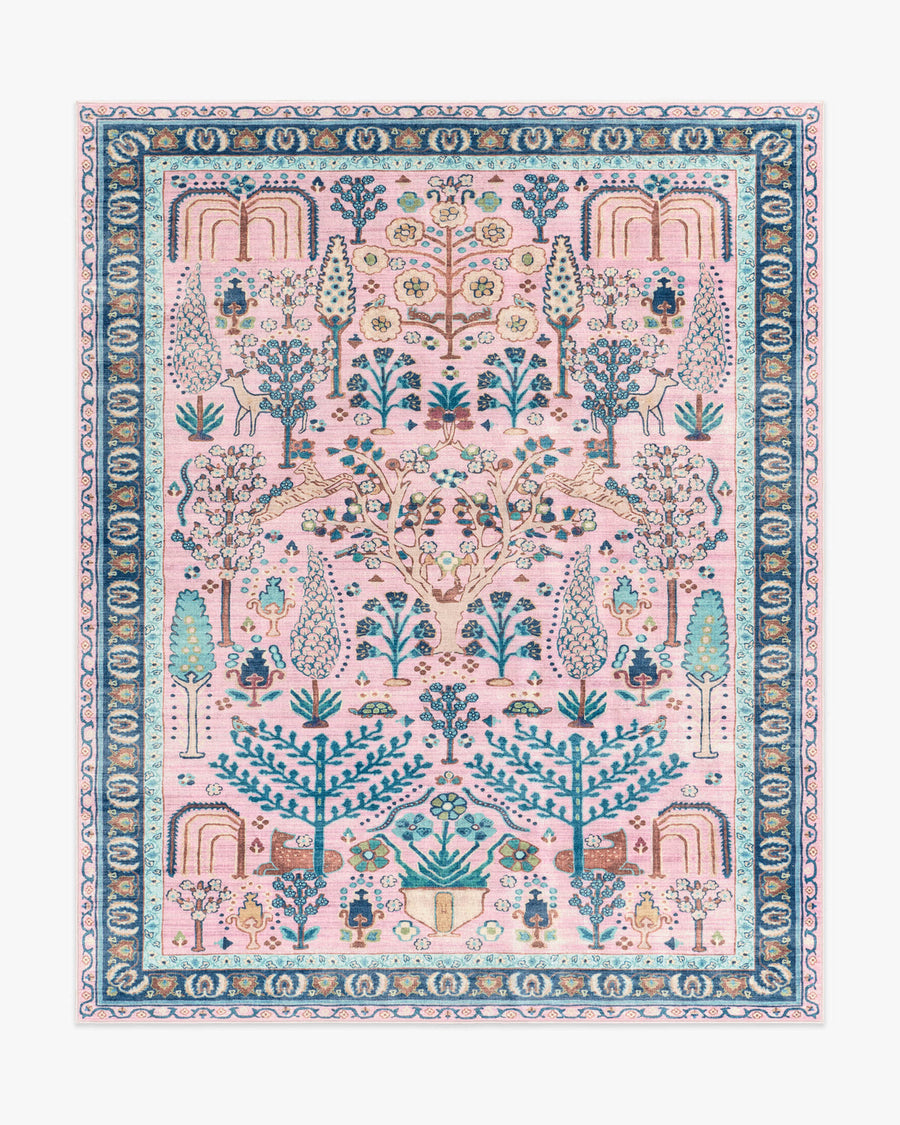Julietta — Halı, Yumuşak Pembe, AREA, beyaz zemin, 8x10