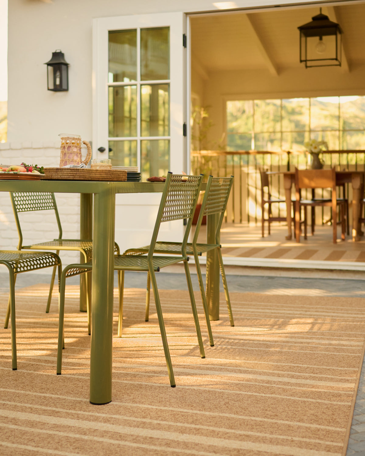 Arden Stripe Natural Bleached Performance Weave — Halı, Bej, AREA, yaşam alanı, 8x10
