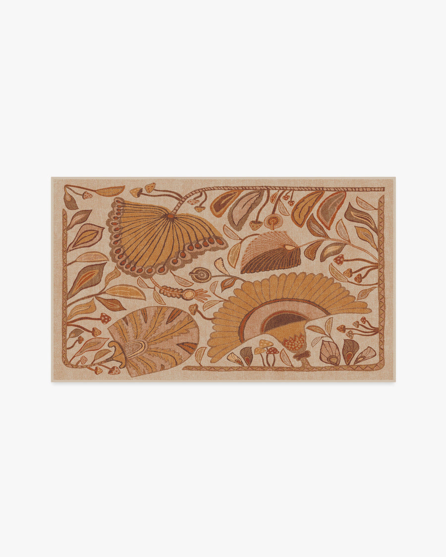 Justina Blakeney Alice Mellow — Halı, Sarı, AREA, beyaz zemin, 3x5