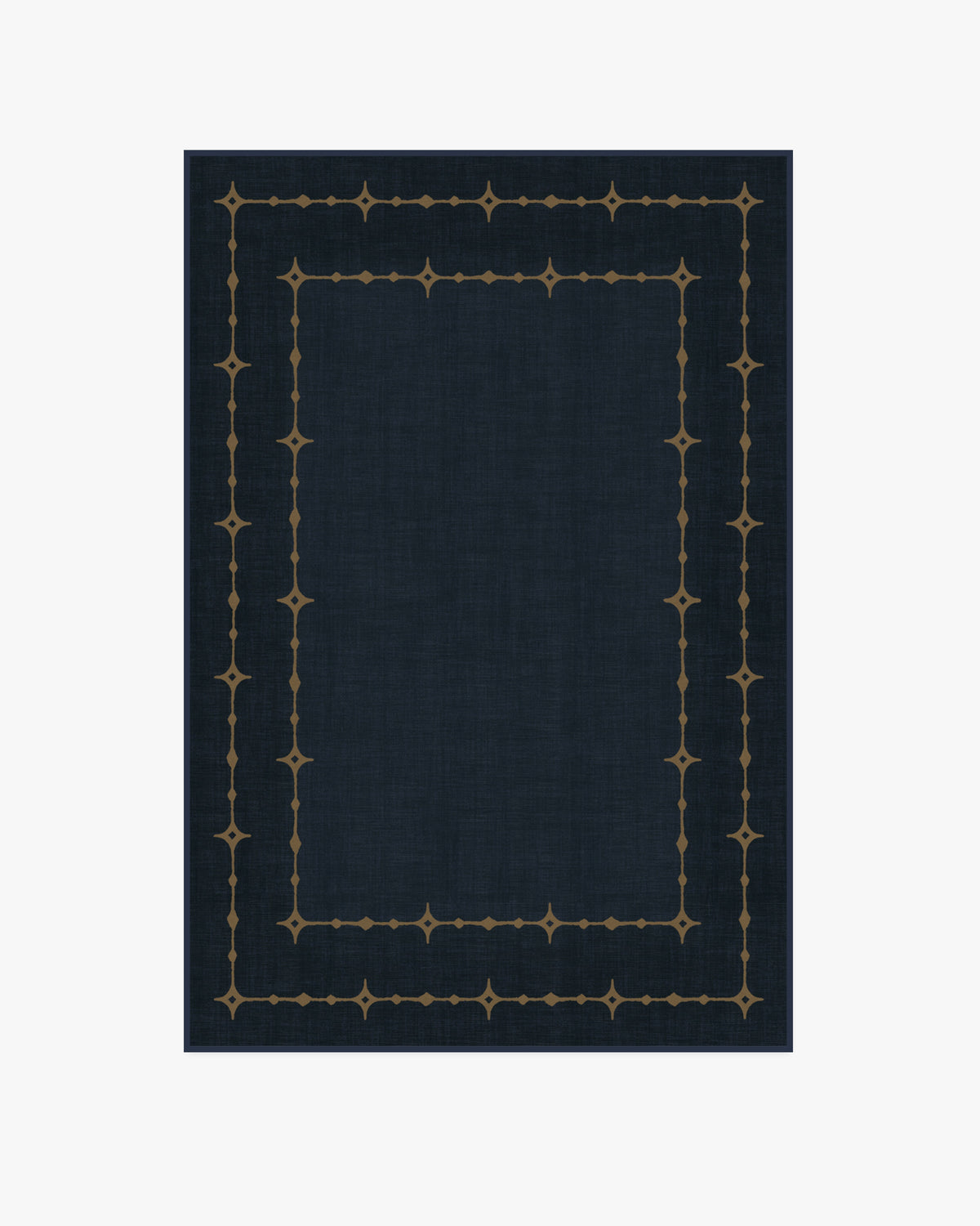 Sparkle Border — Halı, Koyu Lacivert, AREA, beyaz zemin, 4x6