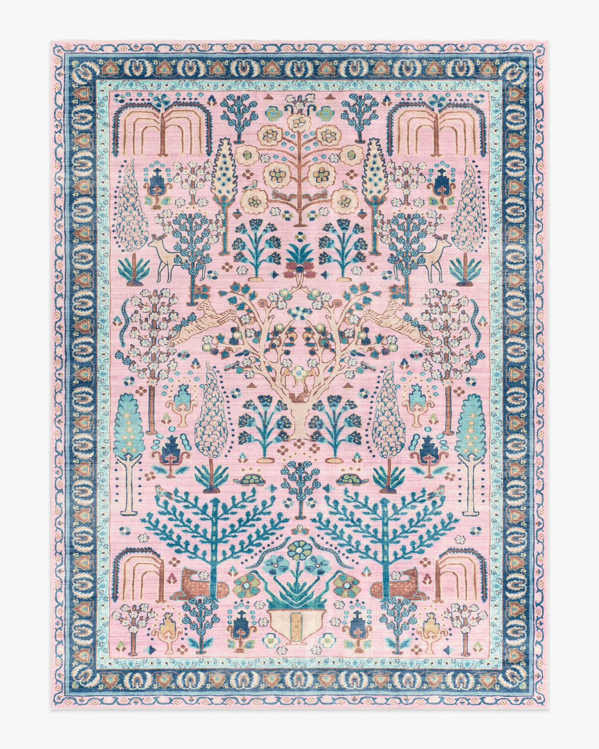 Julietta — Halı, Yumuşak Pembe, AREA, beyaz zemin, 9x12