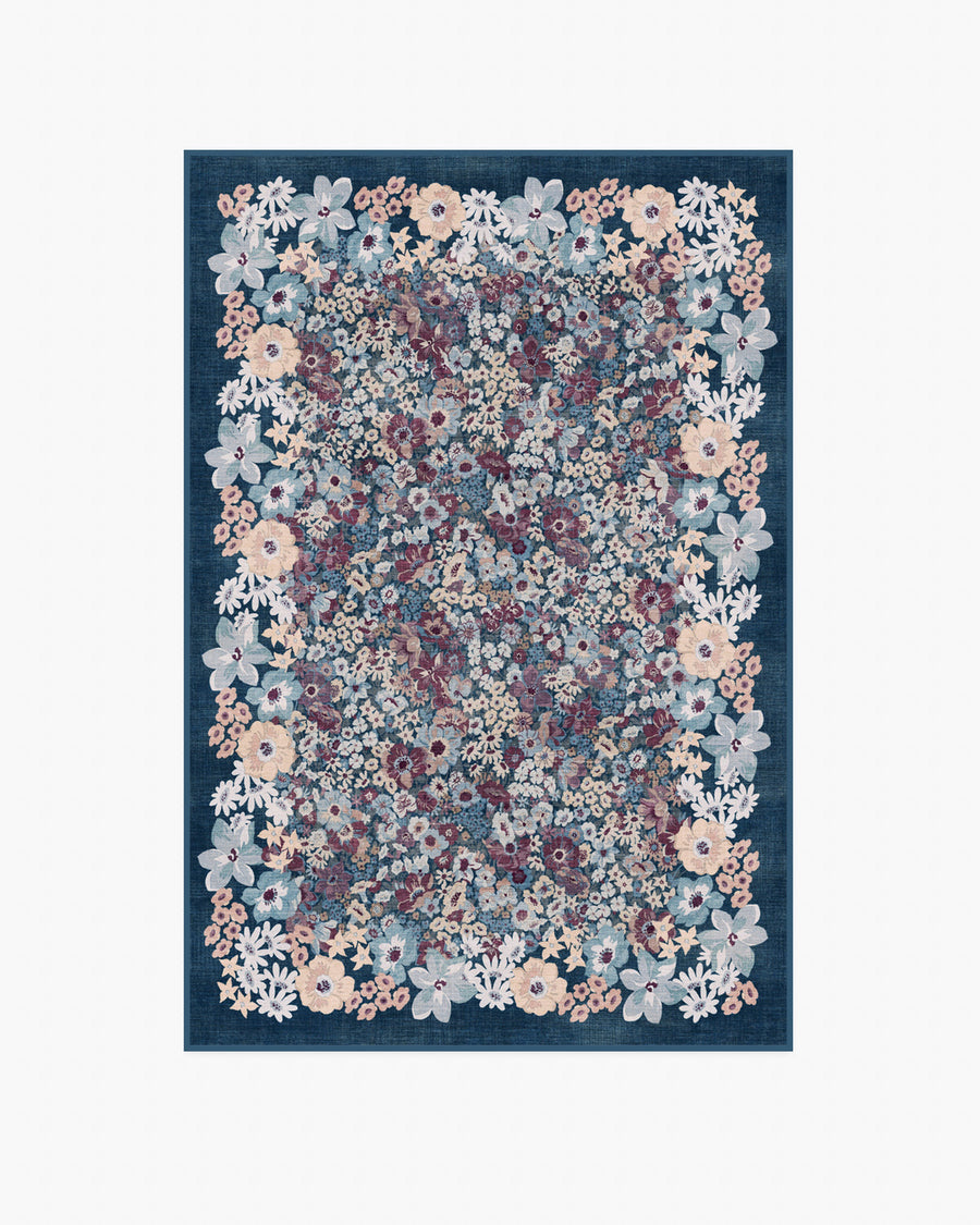 Artemis — Halı, Gece Mavisi, AREA, beyaz zemin, 4x6