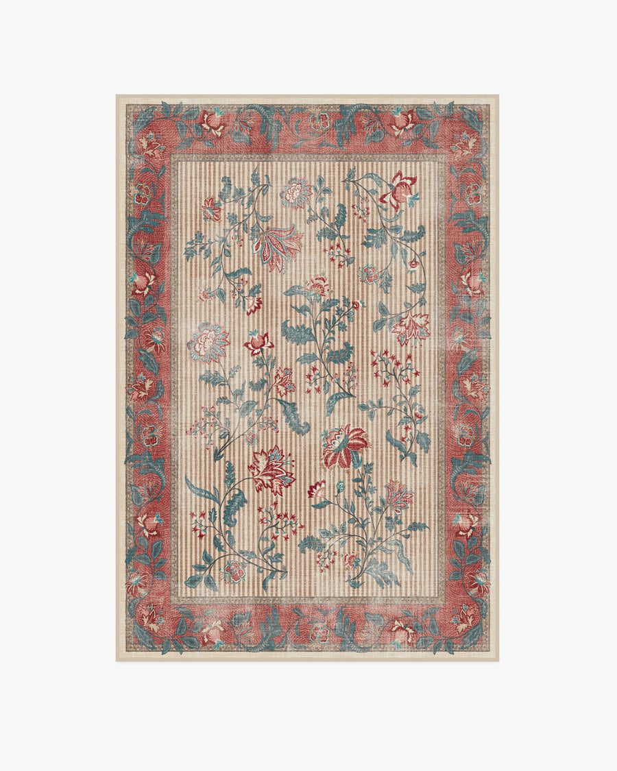 Lilou Currant — Halı, Turkuaz Yeşil, AREA, beyaz zemin, 4x6