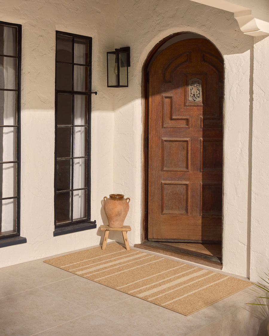 Arden Stripe Natural Bleached Performance Weave — Halı, Bej, AREA, yaşam alanı, 3x5