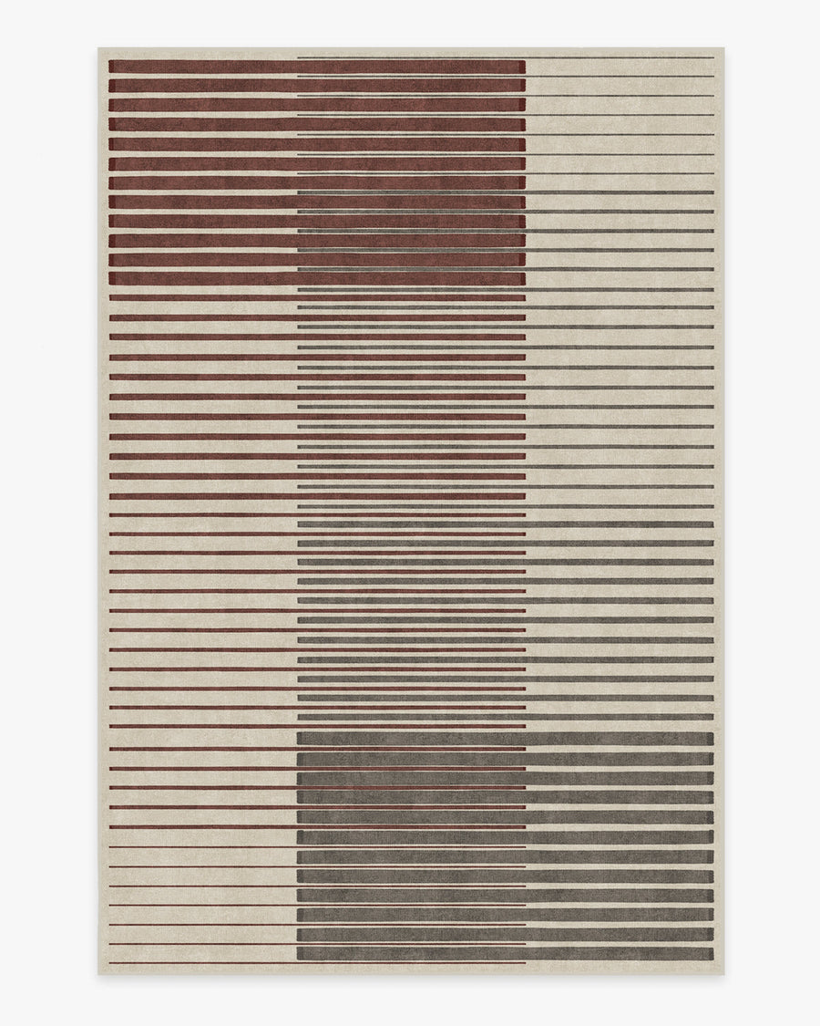 Gradasi Sumac — Halı, Kahverengi, AREA, beyaz zemin, 6x9
