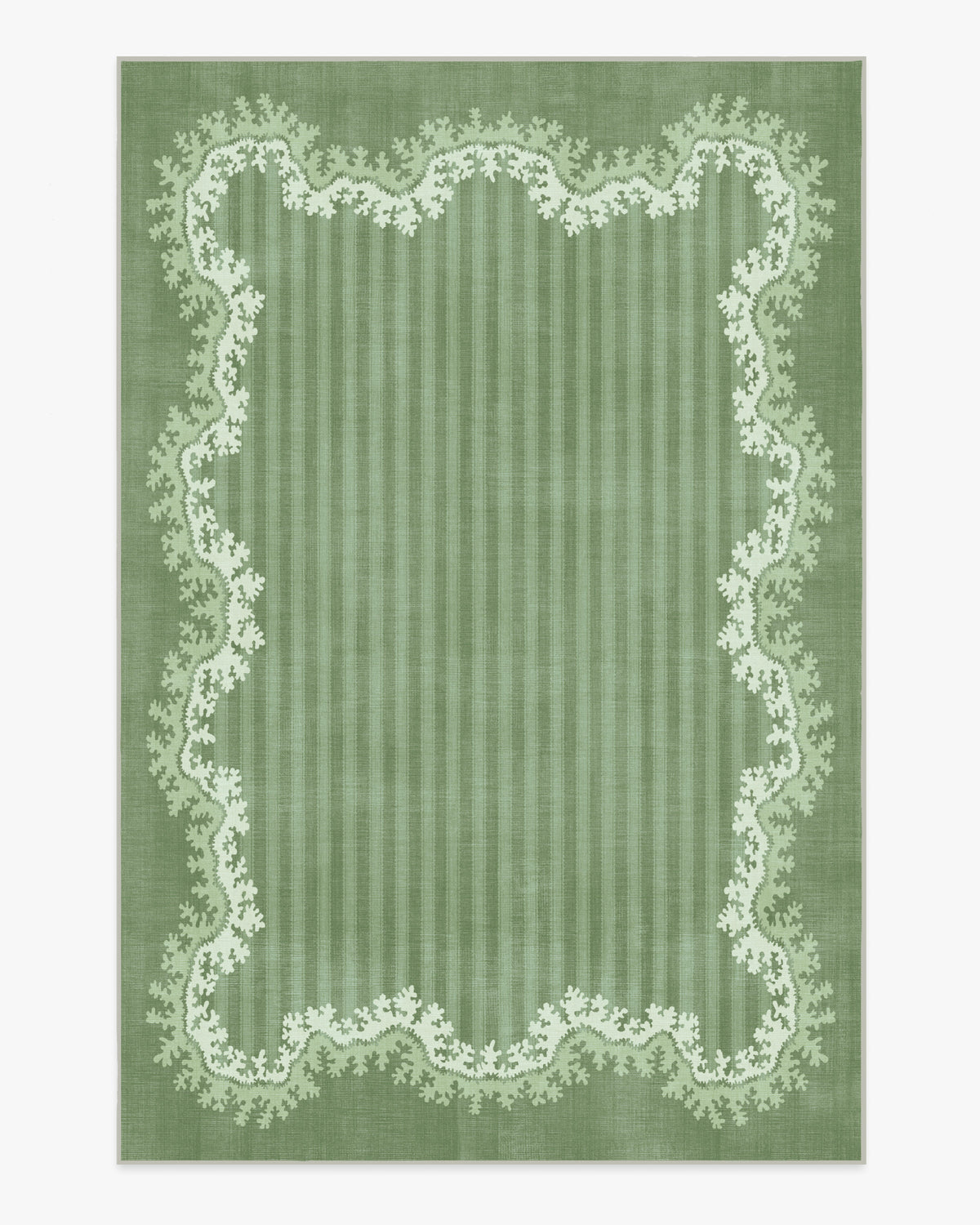 Oxbow — Halı, Botanical Yeşil, AREA, beyaz zemin, 6x9