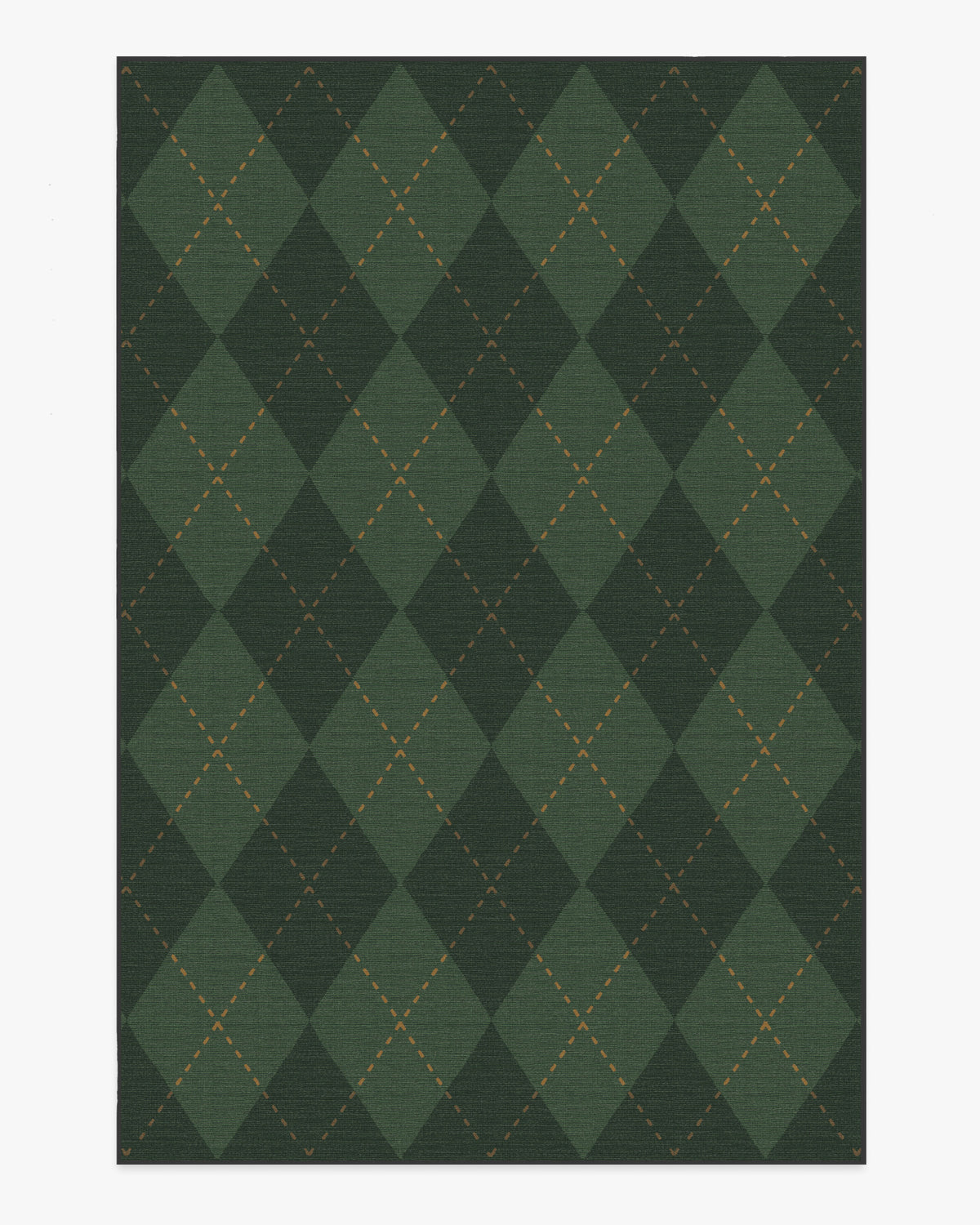 Oliver Argyle — Halı, Orman Yeşili, AREA, beyaz zemin, 6x9